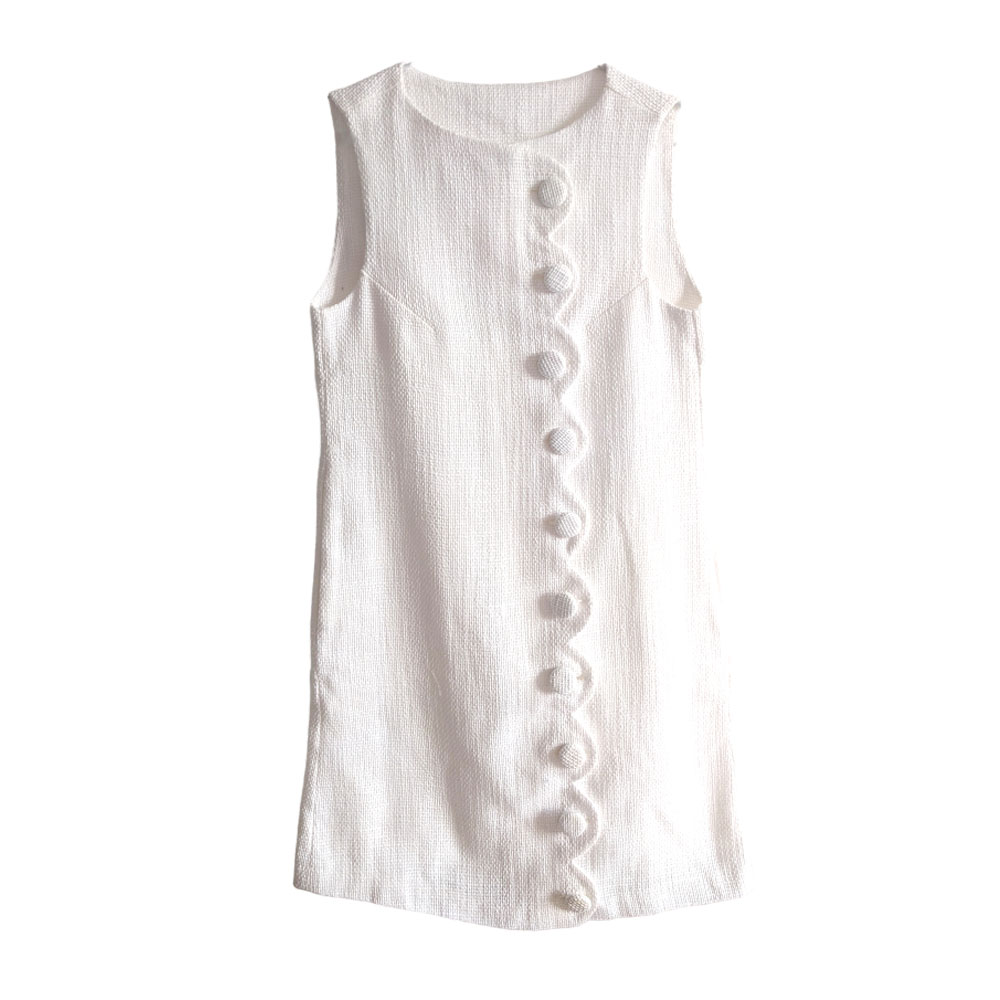 Dress Lmc Scallop Wht