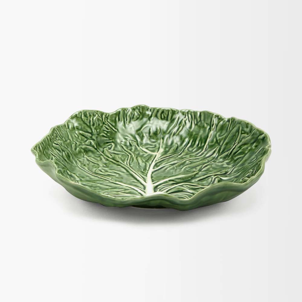 Bordallo Pinheiro Cabbage Large Earthenware Salad Bowl 35cm