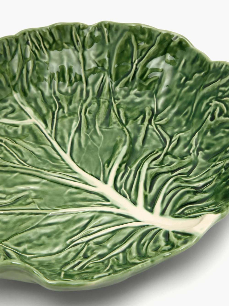 Bordallo Pinheiro Cabbage Large Earthenware Salad Bowl 35cm