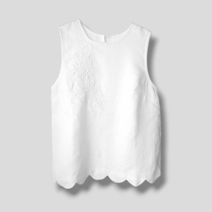 Top Lmc Scallop Whtd