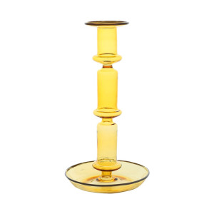 Yellow Glass Candle Holder 21cm – Hay (Denmark)