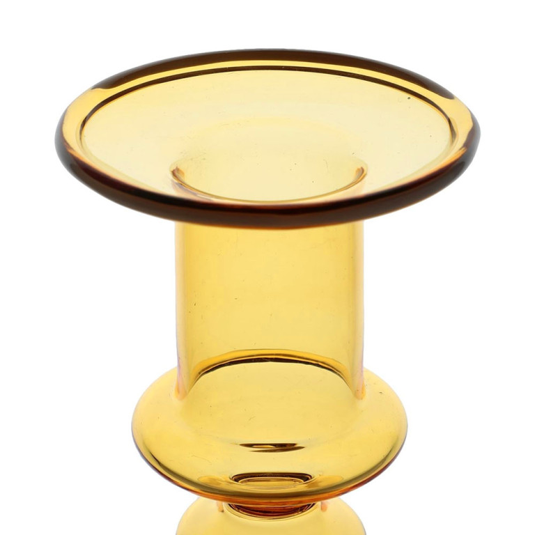 Yellow Glass Candle Holder 21cm – Hay (Denmark)