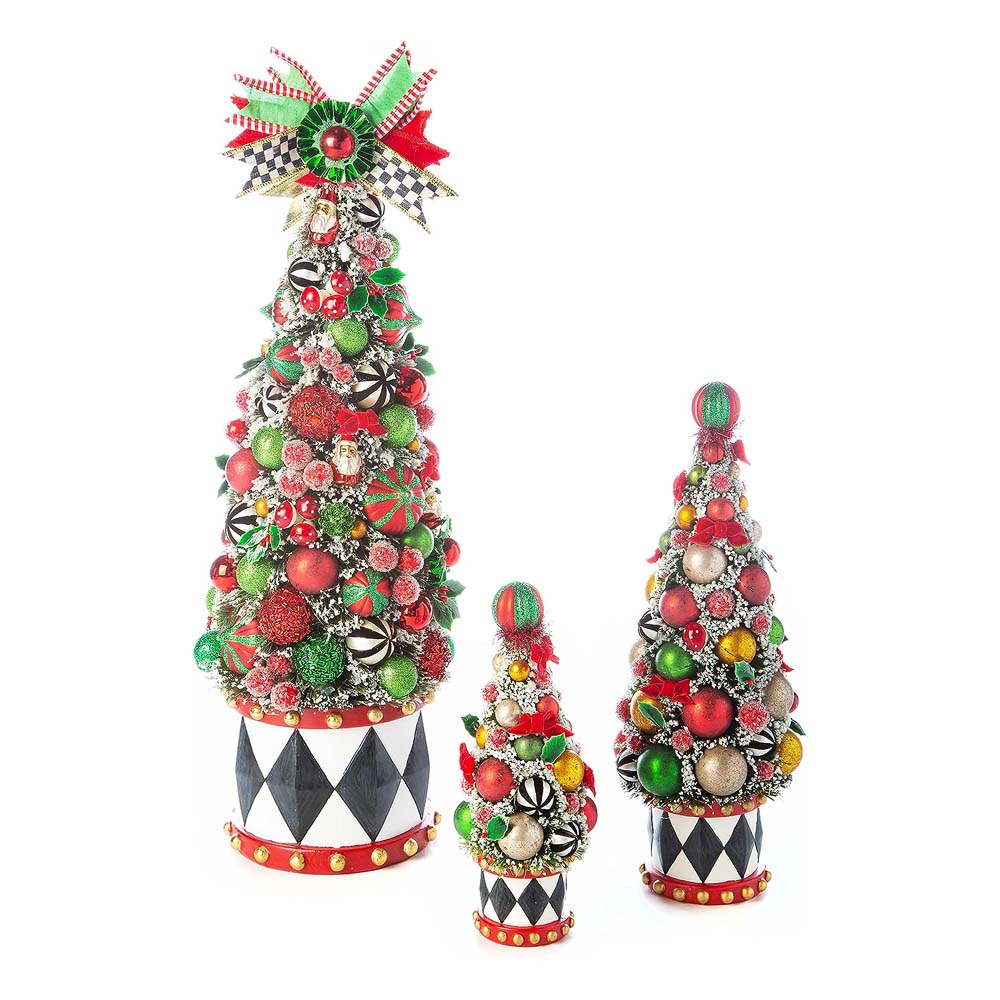 MacKenzie-Childs Jolly Holiday Bottle Brush Tree