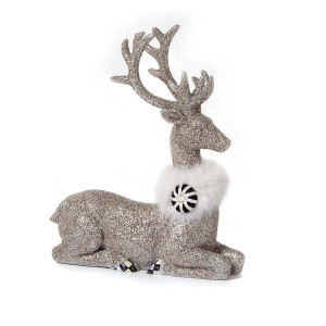 MacKenzie-Childs Vintage Silver Sitting Deer