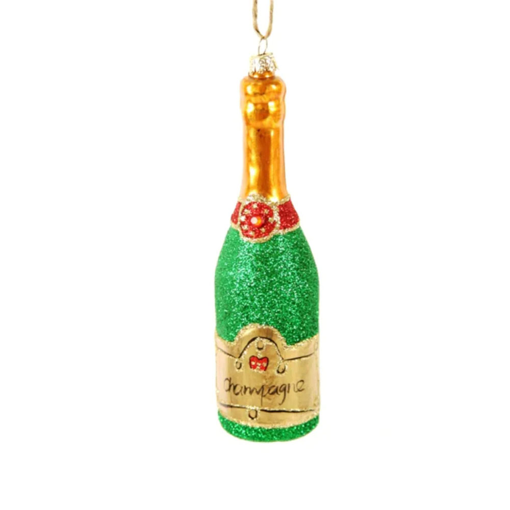 Glass Champagne Bottle Ornament – Cody Foster & Co