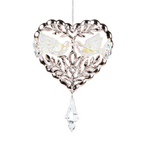 Lovebirds Heart Ornament