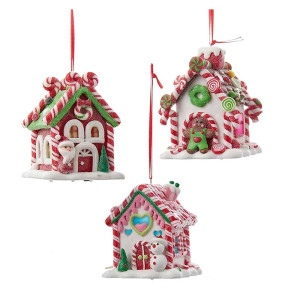 Set of 3 Gingerbread Houses with LED Design 2 – Kurt S.Adler