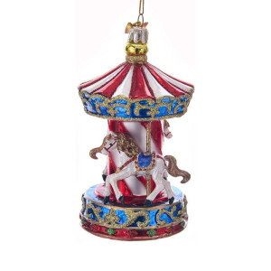 Glass Merry Go Round Ornament – Kurt S. Adler