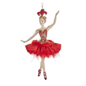 Red Dress Ballerina Ornament – Kurt S. Adler