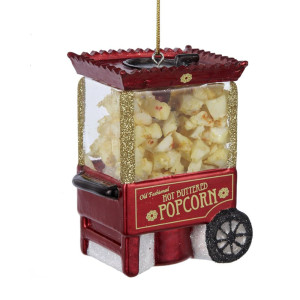 Popcorn Machine Glass Christmas Ornament – Noble Gems