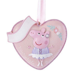 Peppa Pig Ballerina on Pink Heart