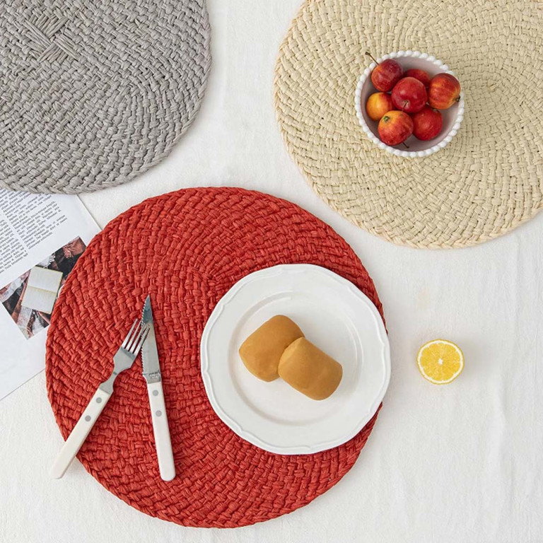 Rattan Placemats in Red