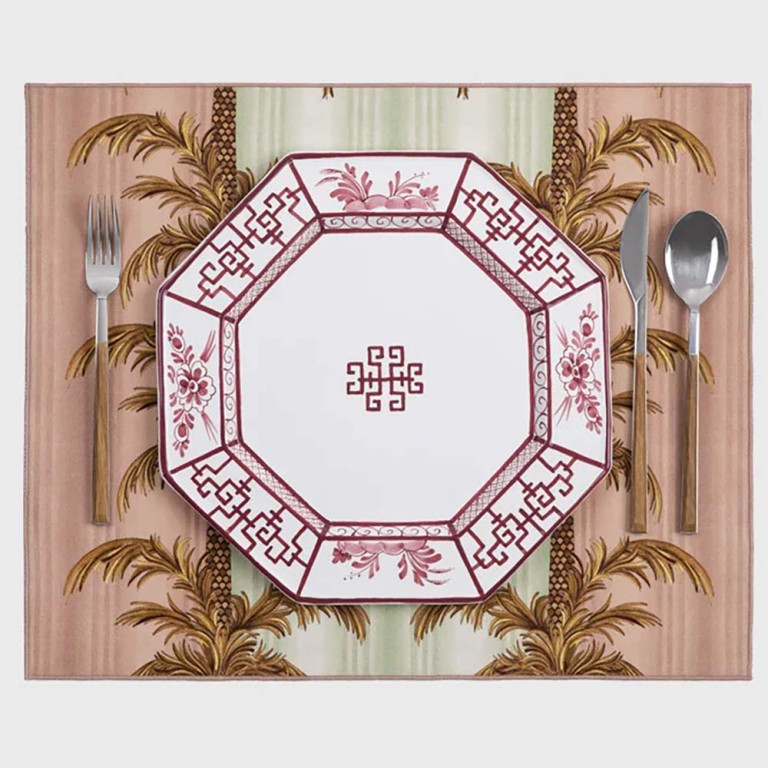 Gergei Erdei Giardino Oriente Red Plates – Set of 2