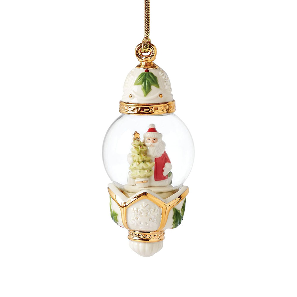 Lenox Santa Globe Porcelain Ornament
