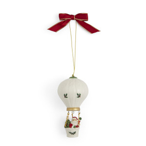 Spode Santa in Hot air Baloon Ornament