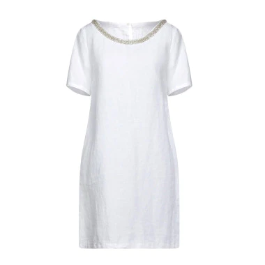 Blue Coral Linen Dress – Cristina Vergani (Italy)