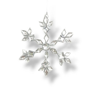 Clear Snowflake Ornament