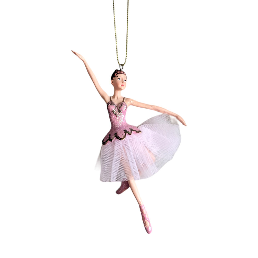 Pink ballerina ornament