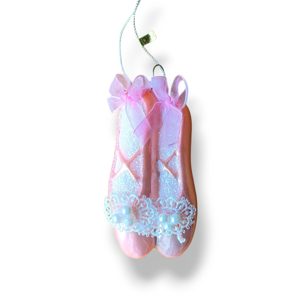 Glass Ballerina Shoes with Lace