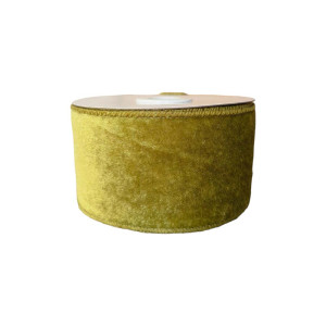 Light Green Velvet Ribbon 63mm Wide – 9m Roll