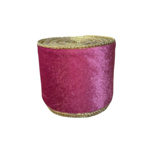 Hot Pink Velvet Ribbon 63mm Wide – 9m Roll