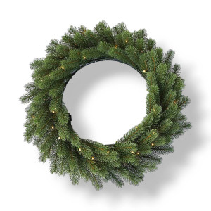 Prelit Christmas Wreath 100% PE – 60cm