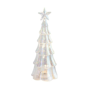 Iridescent Glass Christmas Tree Light 24cm