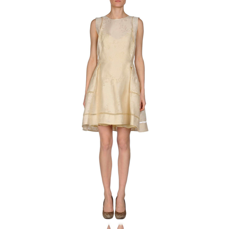 Dress Ermanno Beigeorganzab