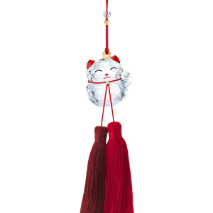 Crystal Lucky Cat Charm