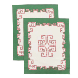 Gergei Erdei Bamboo Oriente Placemats in Green – Set of 2