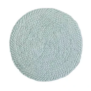 Rattan Placemats in Light Blue – Set of 2