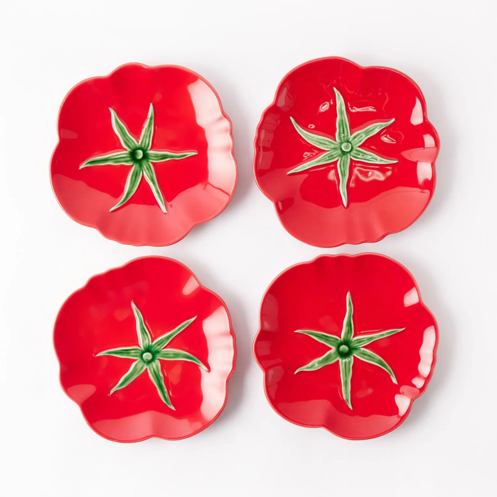 Bordallo Pinheiro Tomato Plates 21cm