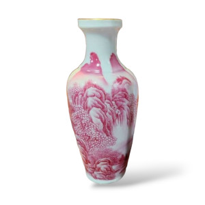 Vase Pink Landscape