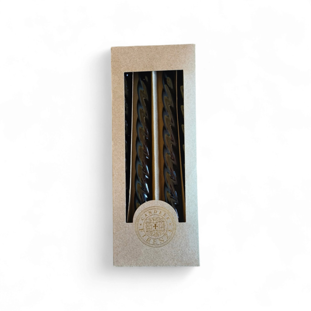 Set of 4 Black Candles – Made in Italy