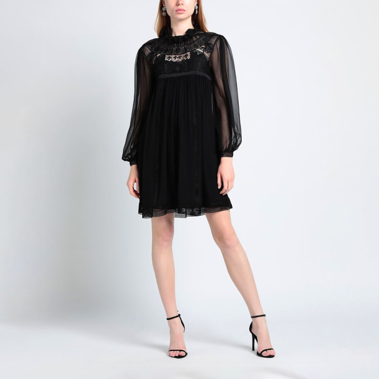 Dress Albertaferretti Blkchiffonb