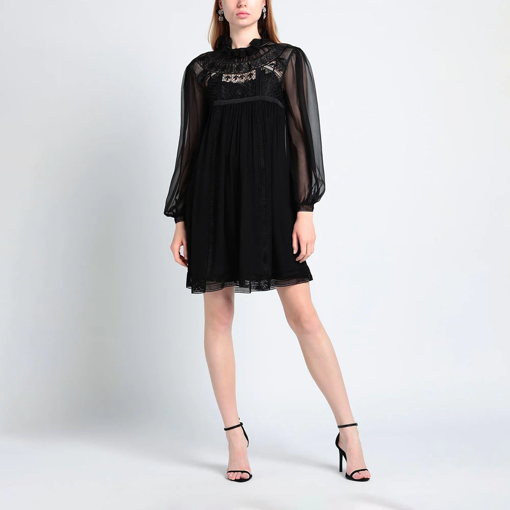 Dress Albertaferretti Blkchiffonb