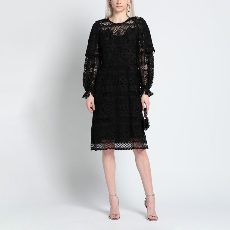 Dress Albertaferretti Blkcrochetmidia