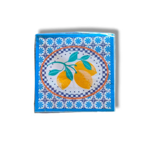 Napk Cocktail Paper Amalfilemons Ylw