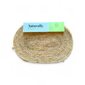 Set of 4 oval Rattan Placemats 33 x 48cm – Naturally Danny Seo