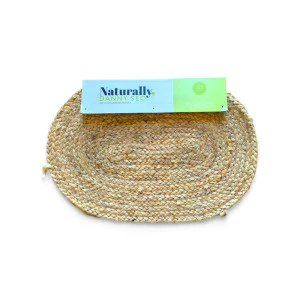 Set of 4 oval Rattan Placemats 33 x 48cm – Naturally Danny Seo