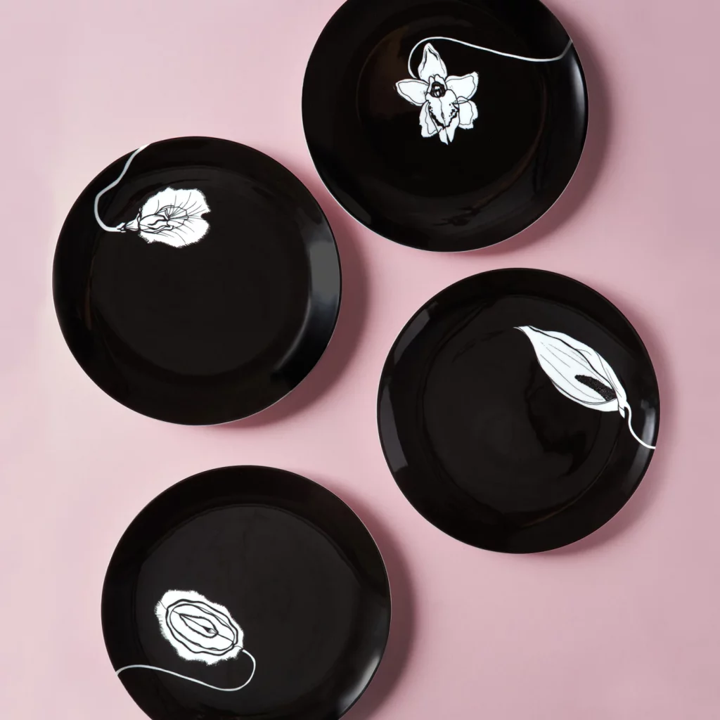 Set of 4 Forniplates 21cm – Anissa Kermiche