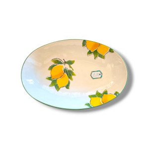 Italian Yellow Lemon Serving Dish