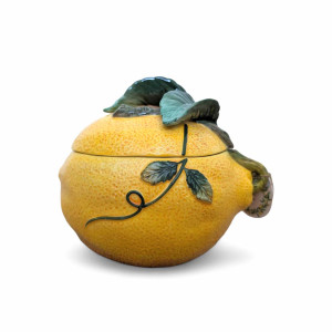 Yellow Lemon Serving Tureen / Container