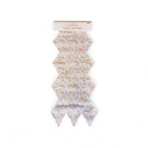 Organza Table Runner with Starfish Embroidery 36 x 178cm – Coastlines