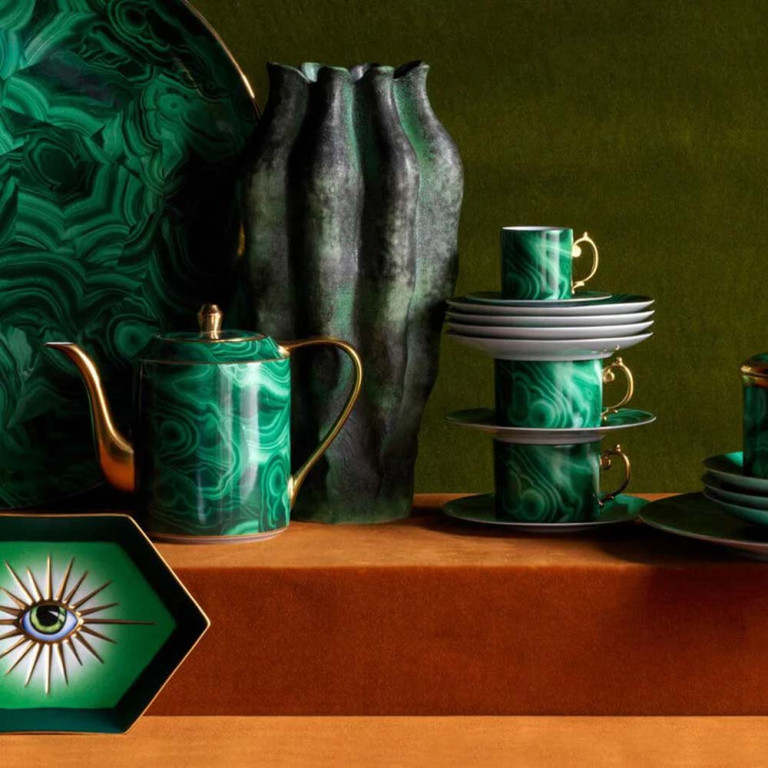 Teapot Lobjet Malachitea