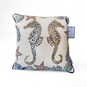 Cushion Beaded Seahorses – Coastal Treasure