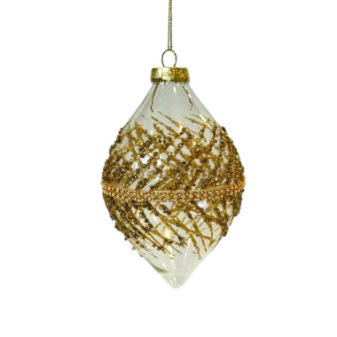 Set of 4 Red Glass Ornaments with Hand-Painted 24K Gold Patterns – Prus Family Co. Brand (Poland)