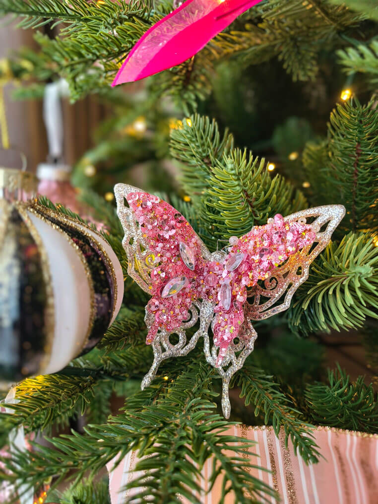 Black Pink Christmas Decor Theme