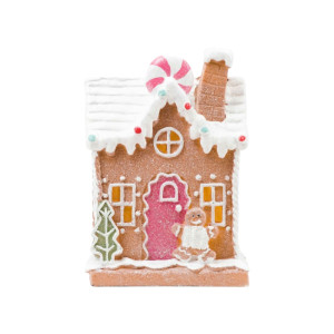 Gingerbread House with Gingerbread Man with LED – Cupcakes & Cashmere