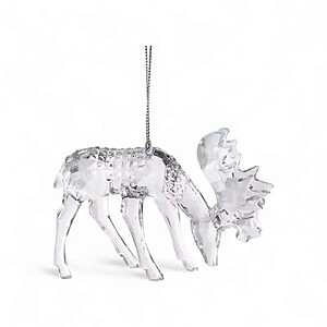Clear Acrylic Reindeer Ornament – Model 2